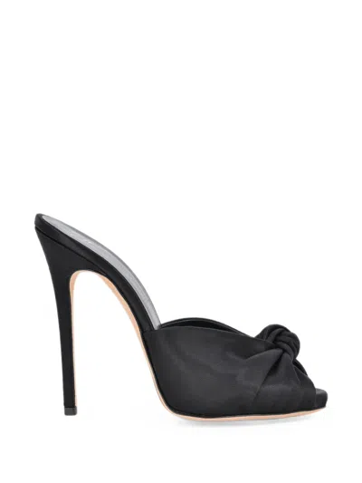 Giuseppe Zanotti Bridget Knotted Satin Sandals In Black