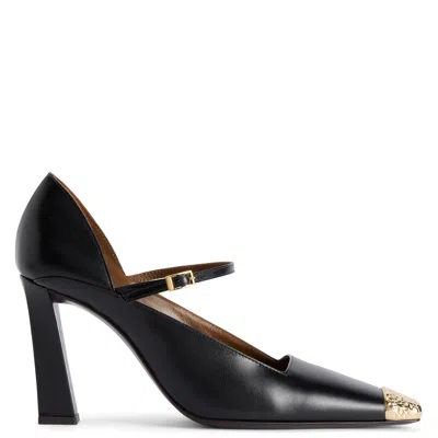 Giuseppe Zanotti Leather Heeled Pumps In Black