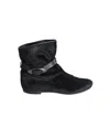 Giuseppe Zanotti Buckled Ankle Boots In Black Pony-style Leather In Black