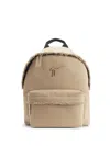 Giuseppe Zanotti Bud Cotton Backpack In Neutrals