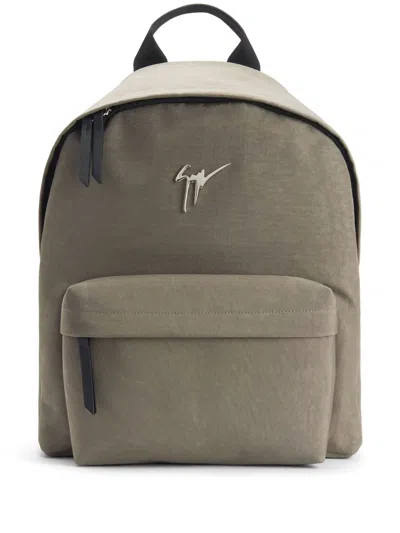 Giuseppe Zanotti Bud Logo-plaque Backpack In 褐色