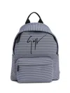 Giuseppe Zanotti Bud Signature Logo Backpack In Gray