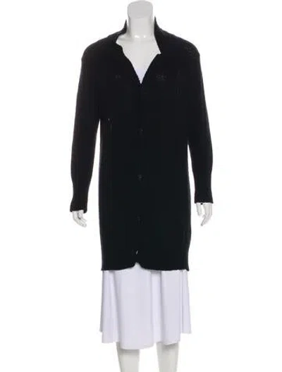 Pre-owned Giuseppe Zanotti Button-up Knit Cardigan In Black