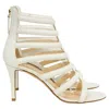 Giuseppe Zanotti Caged Strappy Sandals In White Leather In White