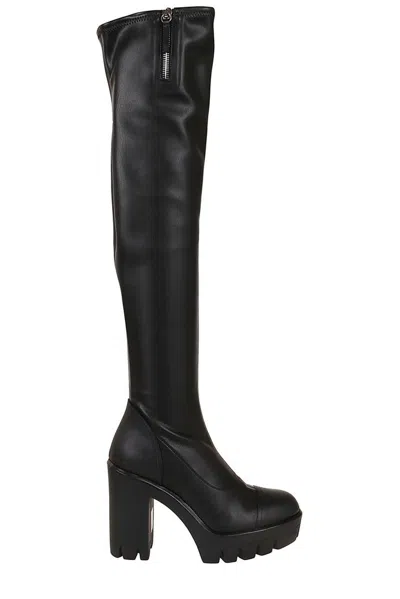 Giuseppe Zanotti Caitlyn Platform Boots In Black