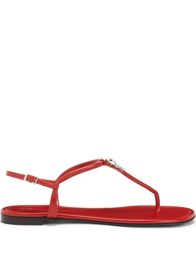 Giuseppe Zanotti Cameliee Sandals In Red