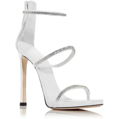 Giuseppe Zanotti Cantadora Womens Faux Leather Strappy Pumps In Gray