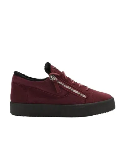 Giuseppe Zanotti Casual Sneakers With Rough Edges In Black