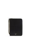 Giuseppe Zanotti Chain-strap Leather Card Case In Black