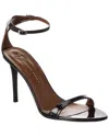 Giuseppe Zanotti Clandestino 90 Patent Sandal In Black