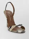 Giuseppe Zanotti Clandestino Patagonia Slingback Snake Print Sandals In Multi