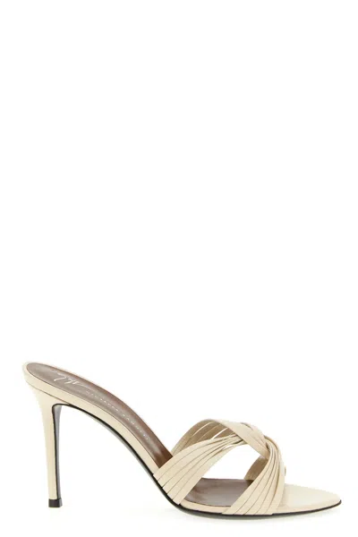 Giuseppe Zanotti Clandestino Sandals Knotted Strap Open Toe In Multi