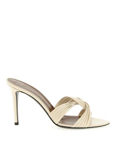 Giuseppe Zanotti Clandestino Sandals Knotted Strap Open Toe In Multi