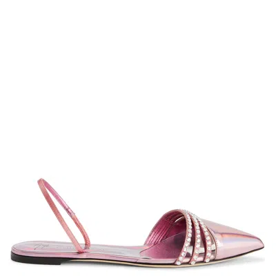 Giuseppe Zanotti Claralie Rhinestone-embellished Slingback Pumps In Pink