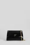 Giuseppe Zanotti Cleopatra Shoulder Bag In Black Leather In Black
