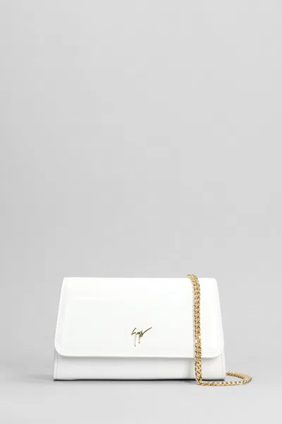 Giuseppe Zanotti Cleopatra Clutch In White Leather