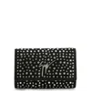 Giuseppe Zanotti Cleopatra Crystal-embellished Clutch Bag In Black