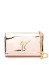 Giuseppe Zanotti Cleopatra Patent Leather Clutch Bag In Rosa