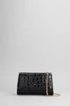 Giuseppe Zanotti Cleopatra Shoulder Bag In Black Leather In Black