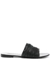 Giuseppe Zanotti Clio Flat Slides In Black