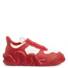 Giuseppe Zanotti Panelled Low-top Sneakers In Red
