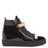 Giuseppe Zanotti Coby High-top Velvet Trainers In Black