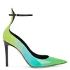 Giuseppe Zanotti Cohralise Ombré Pumps In Green