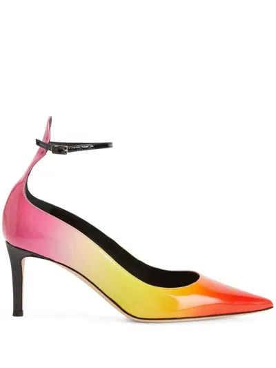 Giuseppe Zanotti Cohralise Pointed-toe Heeled Pumps In Yellow