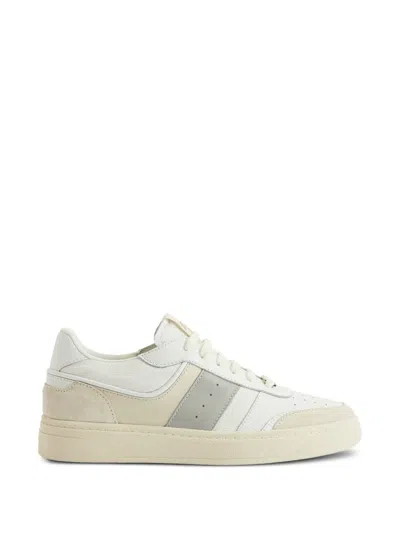 Giuseppe Zanotti Colour Block Low-top Sneakers In White