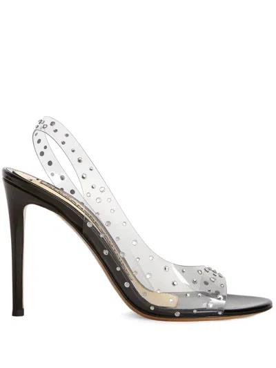 Giuseppe Zanotti Crystal-embellished Transparent Sandals In White