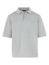 Giuseppe Zanotti Cotton Polo Shirt In Grey