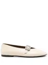 Giuseppe Zanotti Crystal-embellished Ballet Flats In Neutrals