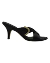 Giuseppe Zanotti Crystal-embellished Cross-strap Mule Sandals In Black Satin In Black
