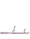 Giuseppe Zanotti Crystal-embellished Flat Slides In Rosa