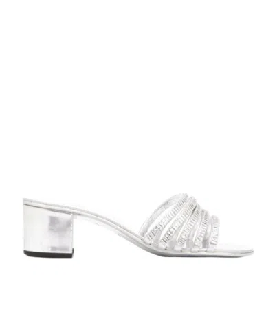 Giuseppe Zanotti Crystal High-heeled Sandals In White