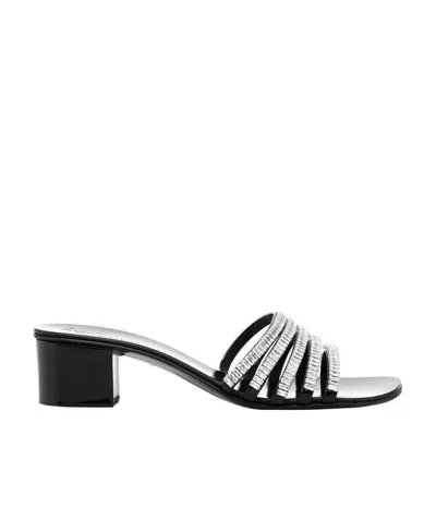GIUSEPPE ZANOTTI CRYSTAL INLAID FLIP-FLOPS