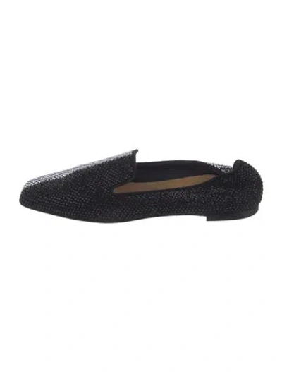 Pre-owned Giuseppe Zanotti Crystal Loafers In Black