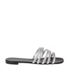Giuseppe Zanotti Crystal Ring With Flip-flops In Gray