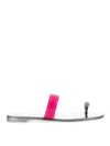 Giuseppe Zanotti Crystal-embellished Flat Toe-ring Sandals In Multicolour