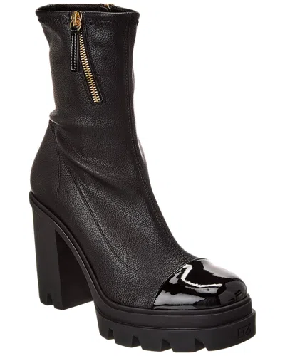 Giuseppe Zanotti Cubalibre 90 Leather Boot In Black