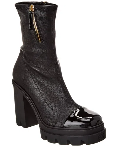 Giuseppe Zanotti Kokebi Bock Heel Boots In Black