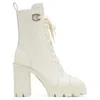 Giuseppe Zanotti Cubalibre Leather Boots In White