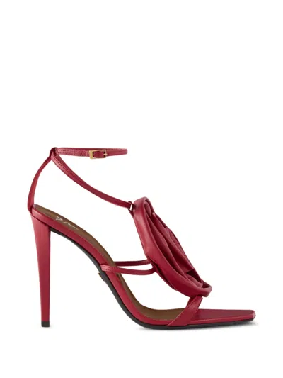Giuseppe Zanotti Cursed Flower Sandals 105 In Red