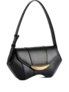Giuseppe Zanotti Curved-shaped Gold-tone Hardware Shoulder Bag