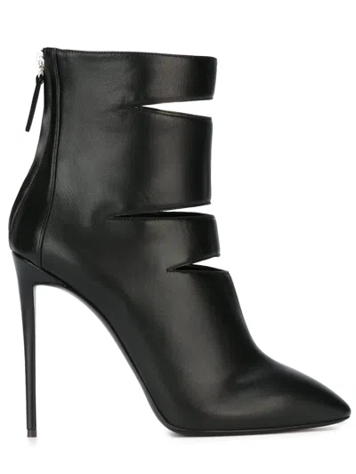 Giuseppe Zanotti Cut Out Detail Boots In Black