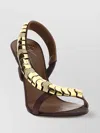 Giuseppe Zanotti Dafne Stiletto Sandals Metallic Accents In Brown