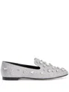 Giuseppe Zanotti Dalila Bijoux Glitter Loafers In 银色