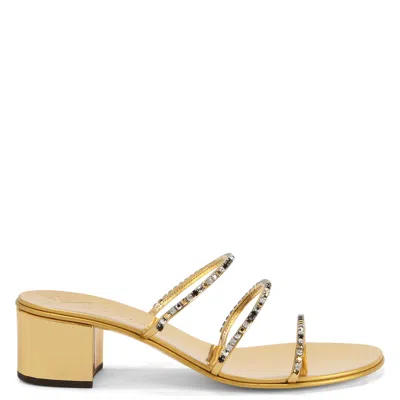 Giuseppe Zanotti Dark Colorful In Gold