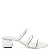 Giuseppe Zanotti Crystal-embellished Heeled Sandals In Silver