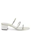 Giuseppe Zanotti Crystal-embellished Heeled Sandals In Silver